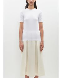 TOTEME - Classic Rib Tee - Lyst