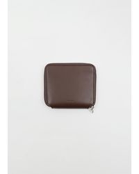 The Row - Leather Zip Wallet, Small - Lyst