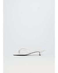 TOTEME - Croco-embossed Heeled Sandal - Lyst