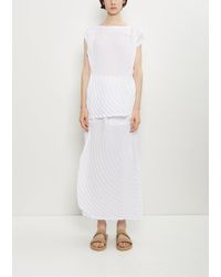 Issey Miyake - Paper Bag Pleats Skirt - Lyst