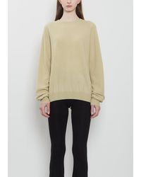 Frenckenberger - Bf R-neck Cashmere Sweater Mono - Lyst