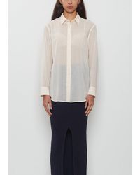 Issey Miyake - Sheer Wool Classic Collar Shirt - Lyst