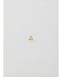 Shihara - 3d Diamond Triangle Earring 02 10mm - Lyst