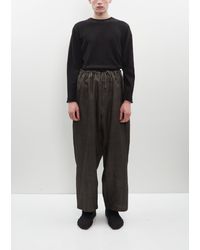 Yohji Yamamoto - Linen Drawstring Wide Trouser - Lyst
