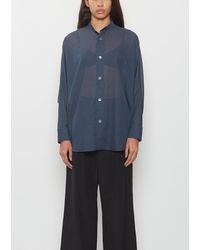 Issey Miyake - Sheer Wool Dolman Sleeve Shirt - Lyst