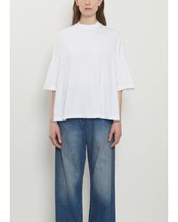 Plan C - Cotton Jersey Short Sleeve T-shirt - Lyst