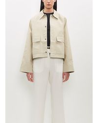 Totême - Cropped Cotton Jacket - Lyst