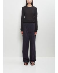 TOTEME - Cotton Slanted Pocket Trousers - Lyst