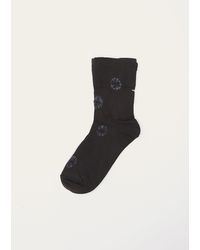 Antipast - Shibori Knitted Crew Socks - Lyst