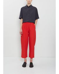Apuntob - Linen Tapered Trousers - Lyst