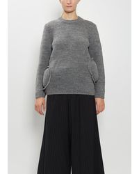 Comme des Garçons - Padded Details Wool Sweater - Lyst