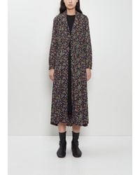 Junya Watanabe - Georgette Flower Print Layered Wrap Dress - Lyst