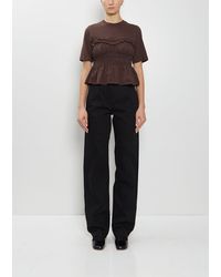 Cecilie Bahnsen - Bliss Cotton Denim Trousers - Lyst
