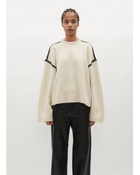 Totême - Embroidered Wool Cashmere Knit - Lyst