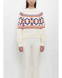 High Sport - Cotton Lara Fairisle Crewneck - Lyst