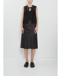 Ter Et Bantine - Short Tube Leather Skirt - Lyst