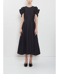 Simone Rocha - Rose Puff Sleeve Cotton Dress - Lyst