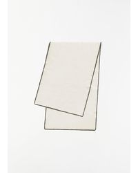 Totême - Embroidered Wool Cashmere Scarf - Lyst