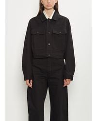 Lemaire - Cropped Denim Blouson - Lyst