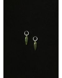 Sophie Buhai - Jade Tiny Spear Hoops - Lyst
