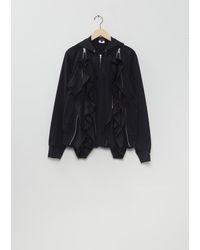 Comme des Garçons - Ruffle Trim Zip-up Hoodie - Lyst
