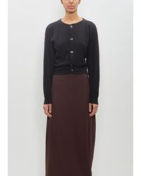 Lemaire - Wool Fitted Cardigan - Lyst