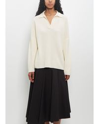 FFORME - Ribbed Wool Louise Polo Sweater - Lyst
