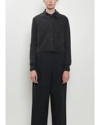 Margaret Howell - Cropped Merino Wool Cashmere Cardigan - Lyst