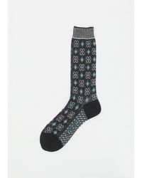 Antipast - Flower Grid Socks - Lyst