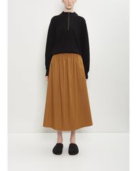 6397 - Cotton Gathered Skirt - Lyst