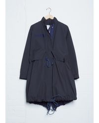 Sacai Cotton Mod's Coat - Blue