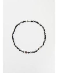 Ileana Makri - Black Onyx Stripe Beaded Necklace 107 50cm - Lyst