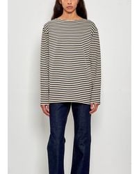 Comoli - Border Boat Neck Top - Lyst