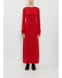 AURALEE - Stretch Wool Double Face Knit Dress - Lyst