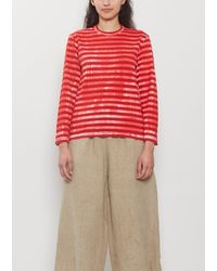 Comme des Garçons - Cotton Jersey Long Sleeve Tee - Lyst