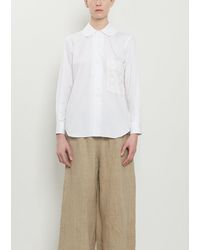 Comme des Garçons - Round Collar Shirt With Lace Pocket - Lyst
