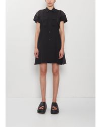 Sacai - Wool Suiting Dress - Lyst