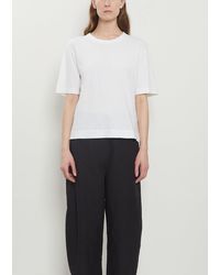 MHL by Margaret Howell - Cotton Linen Simple T-shirt — White - Lyst