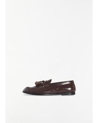 The Row - Mens Polished Leather Loafer - Lyst