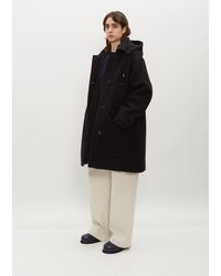 MHL by Margaret Howell - Hooded Wool Coat - Lyst