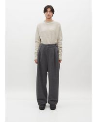 Lauren Manoogian - Brushed Alpaca And Wool Trousers - Lyst