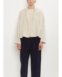 Apuntob - Linen Cashmere Short Open Jacket - Lyst