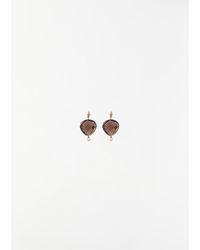 MIRIAM STELLA - Smoky Quartz Earrings With Diamonds - Lyst