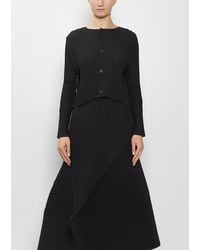 Issey Miyake - Fold Pleats Cardigan - Lyst