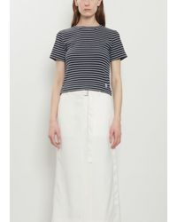 Sacai - Ribbed Cotton T-shirt - Lyst