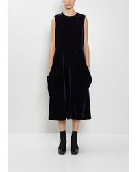 Comme des Garçons - Velvet Sleeveless Jumpsuit - Lyst