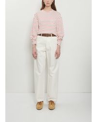 Plan C - Belt Cotton Drill Trousers - Lyst