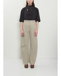 Lemaire - High Waisted Broken Twill Curved Pants - Lyst