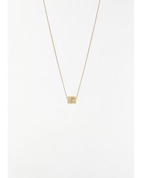 Shihara - Diamond Cube Necklace - Lyst