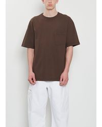 Lemaire - Boxy Cotton Linen T-shirt - Lyst